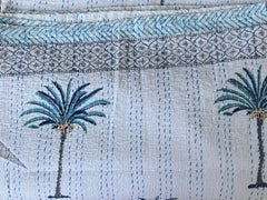 Kantha, Blue Palm Tree