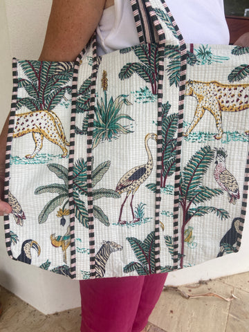 Tote Bag - Printed & quilted