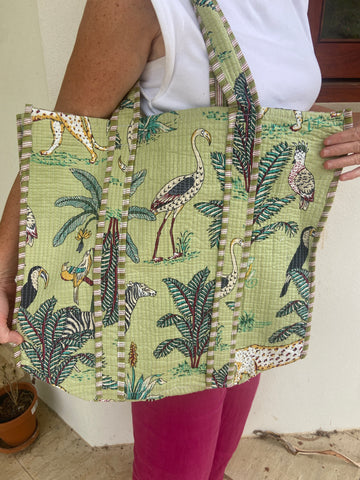 Tote Bag - Printed & quilted