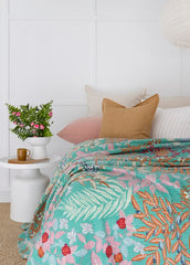 Kantha, Green florals