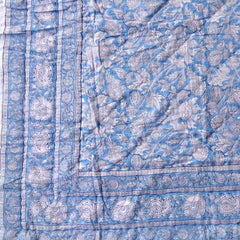 Cotton Quilt, block printed with cotton padding