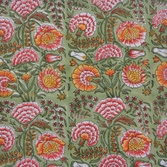 Block printed Napkins, Set of 8