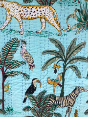 Kantha, Safari Teal blue