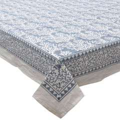 Block printed tablecloths, 150 x 220, 180 x 270cm, 180 x 340cm long rectangle