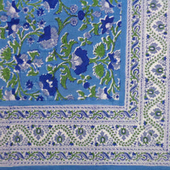 Block printed tablecloths, 180 x 270cm, 180 x 340cm long rectangle
