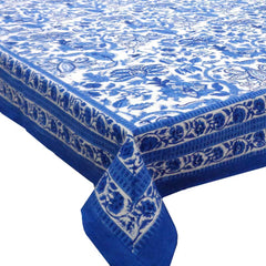 Block printed tablecloths, 150 x 220, 180 x 270cm, 180 x 340cm long rectangle