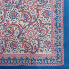 Block printed tablecloths, 180 x 270cm, 180 x 340cm long rectangle