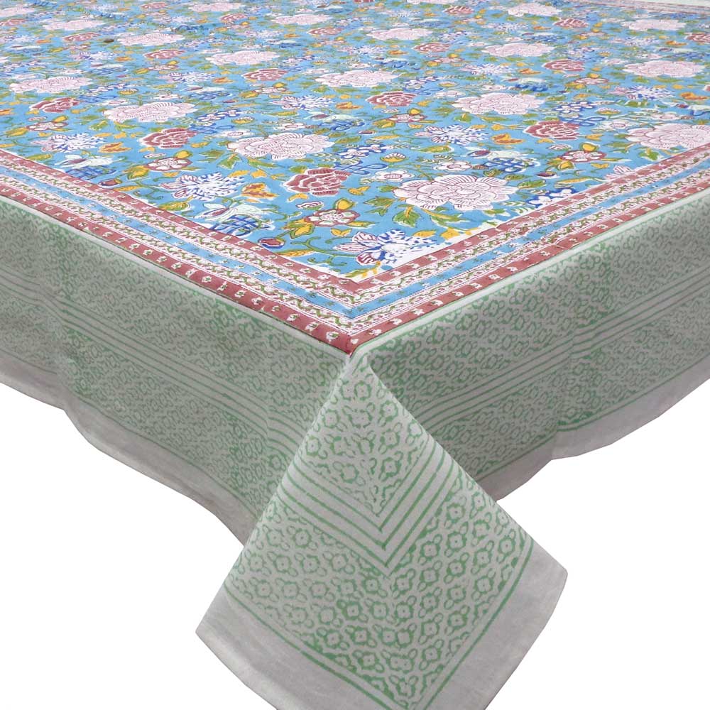 Block printed tablecloths, 180 x 180cm Square