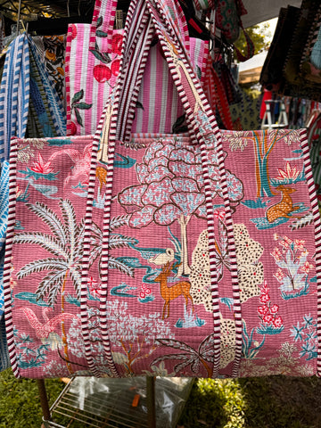 Tote Bag - Printed & quilted