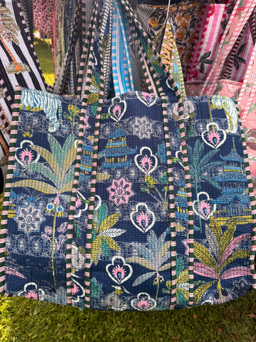 Tote Bag - Printed & quilted