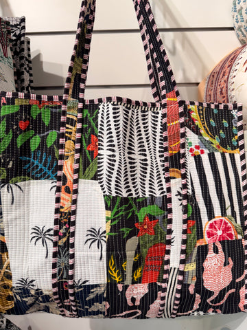 Tote Bag - Printed & quilted
