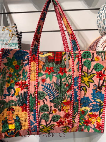 Tote Bag - Printed & quilted