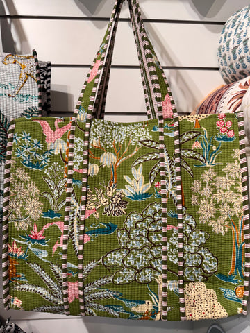 Tote Bag - Printed & quilted