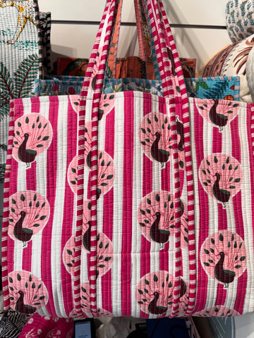 Tote Bag - Printed & quilted