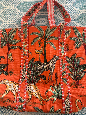 Tote Bag - Printed & quilted