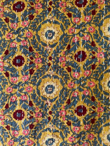 Kantha, Mustard & Maroons