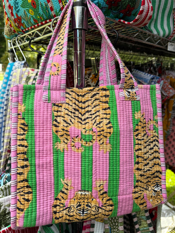 Small Tote Bag - Printed & quilted
