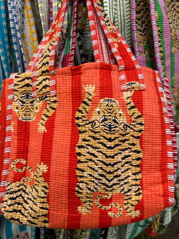 Small Tote Bag - Printed & quilted