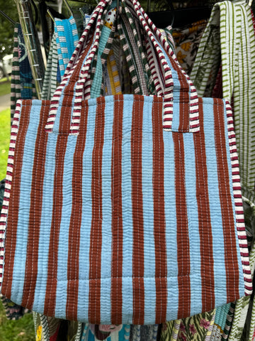 Small Tote Bag - Printed & quilted