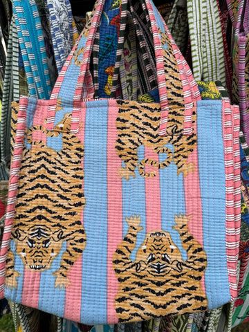Small Tote Bag - Printed & quilted
