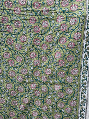 Kantha, Green & pinks