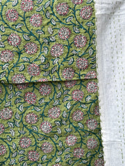 Kantha, Green & pinks