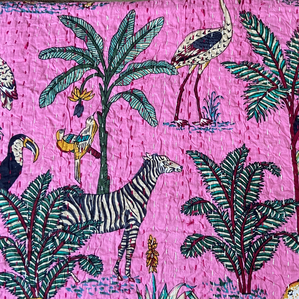 Kantha, Hot pink Safari