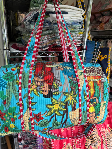 Duffle Bag - Printed & quilted