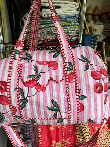 Duffle Bag - Printed & quilted