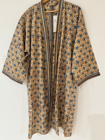 Anokhi kimono robe - short, free size