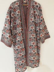 Anokhi cotton Kimono - short, free size