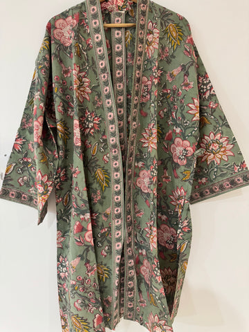 Anokhi cotton Kimono - short, free size