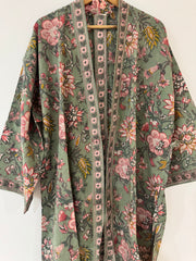 Anokhi cotton Kimono - short, free size