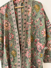 Anokhi cotton Kimono - short, free size