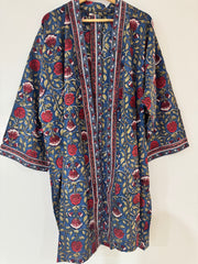 Anokhi cotton Kimono - short, free size