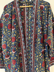 Anokhi cotton Kimono - short, free size