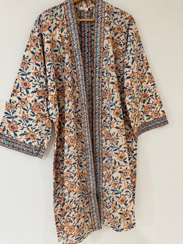 Anokhi cotton Kimono - short, free size