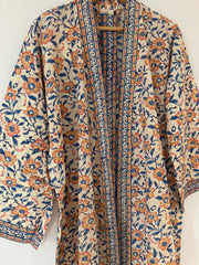 Anokhi cotton Kimono - short, free size