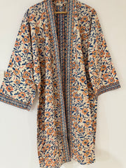 Anokhi cotton Kimono - short, free size