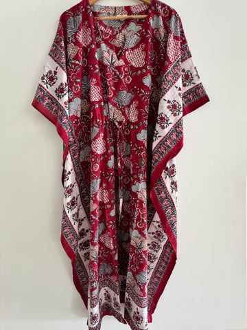 Anokhi cotton Kaftan - Long, free size