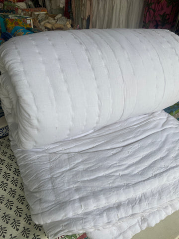 Padded cotton quilt