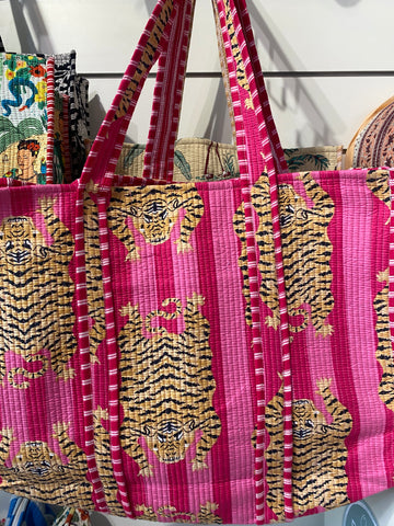 Tote Bag - Printed & quilted