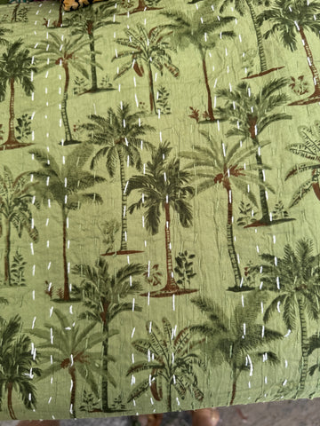 Kantha, Olive green palms