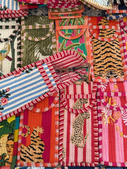 Reading glasses case - Printed & quilted