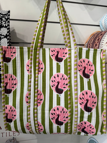 Tote Bag - Printed & quilted