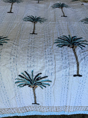 Kantha, Blue palm tree