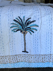 Kantha, Blue palm tree