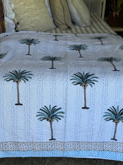 Kantha, Blue palm tree