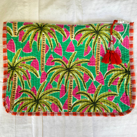 Kindle or Ipad case - Printed & quilted