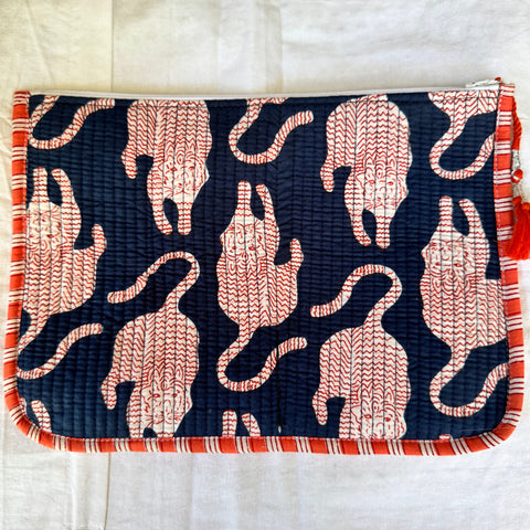 Kindle or Ipad case - Printed & quilted